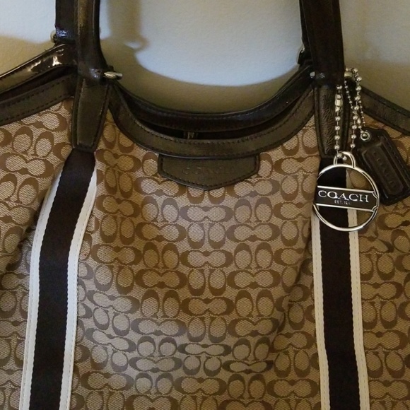 Coach Signature CC Bag, Brown Authentic - Picture 2 of 8